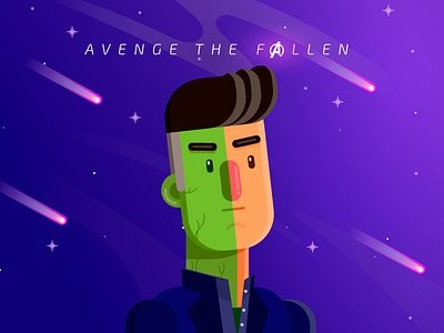 Bruce Banner/ Hulk - Avenge the Fallen avengersendgame bruce banner character design flat design hulk illustration vector marvel