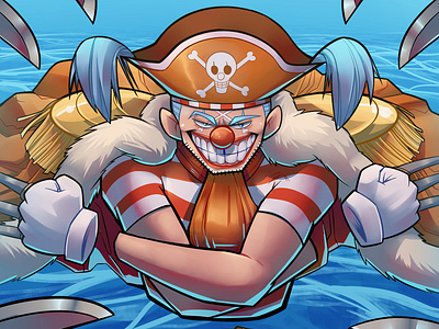 Buggy Low buggy clown illustration one piece