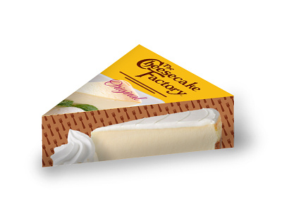 Individual Slice Cheesecake box box brand buy cheesecake factory food individual packagedesign packaging product store