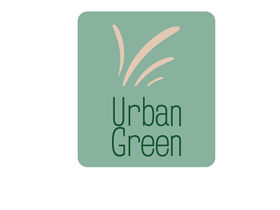 Urban Green Logo design illustration illustrator logo print wordmark