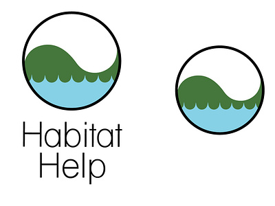 Habitat Help Logo design graphic gridwork illustration illustrator logo wordmark work