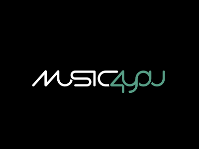 Musicforyou brand branding design identity logo music type
