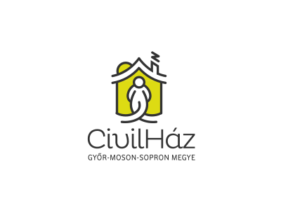 Civilh Ház brand branding design identity logo