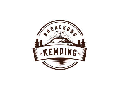 Badacsony Kemping brand branding design identity logo