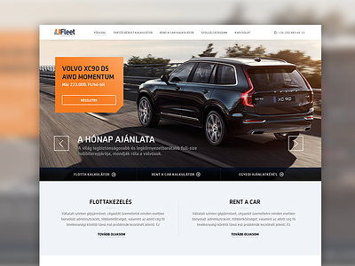 uFleet webdesign car cars clean layout leasing rent ui ux web webdesign