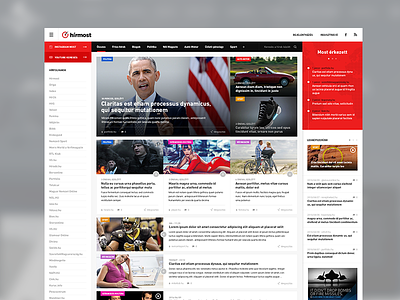 Hírmost desktop layout app appliacation desktop gathering news ui ux