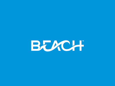 BEACH Logotype Concept beach dylovastuff logo logos typo typography