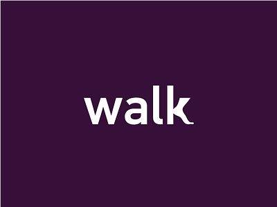 Walk logo concept