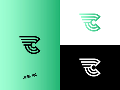 C Wing Logo for Sale brand branding design icon illustration illustrator lettering logo monogram typography vector