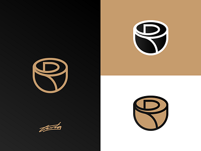 R + Rose Logo for Sale