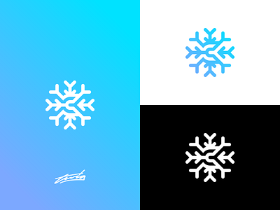 C + Snowflake Concept Logo brand branding design icon illustration illustrator lettering logo monogram typography vector