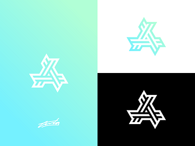 A Logo Concept brand branding design icon illustration illustrator lettering logo monogram typography vector