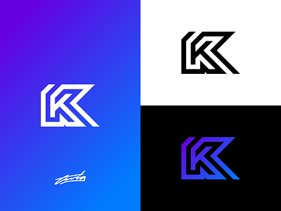K Logo Concept for Sale