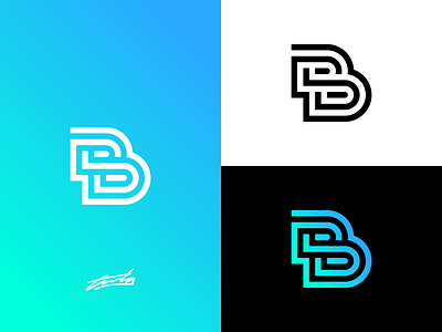 B Logo Concept brand branding design icon illustration illustrator lettering logo monogram typography vector