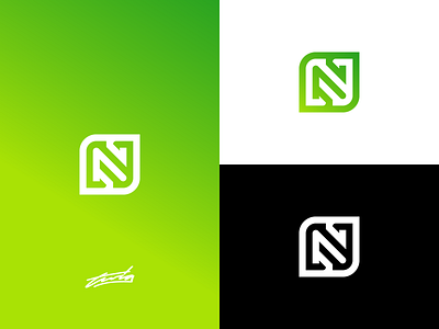 N Logo Concept for Sale