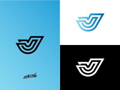 J Logo Concept for Sale