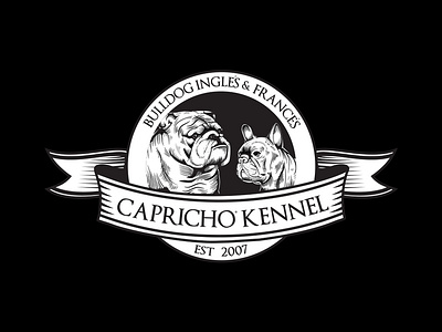 Capricho brand dog kennel logo