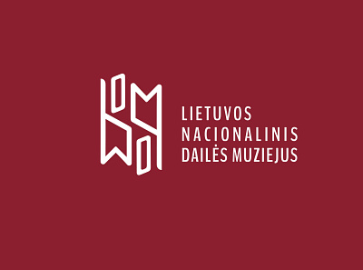Logo design for National art museum of Lithuania artgallerylogo brand branding gallery graphicdesign lithuania logo museum museumlogo red royal tradition vector