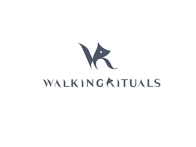 Walking rituals logo accessories animals brand dog dogaccessories graphicdesign jewellery logo logodesign logotype minimal vector