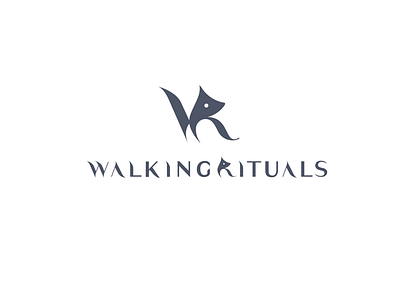 Walking rituals logo accessories animals brand dog dogaccessories graphicdesign jewellery logo logodesign logotype minimal vector