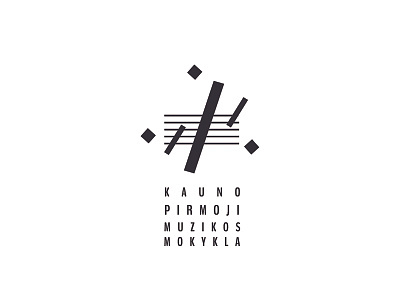 Logo for Kaunas 1st music school
