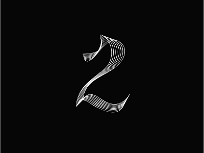 Number 2 abstract abstraction brand design elegant graphicdesign logo logotype minimalism modern music