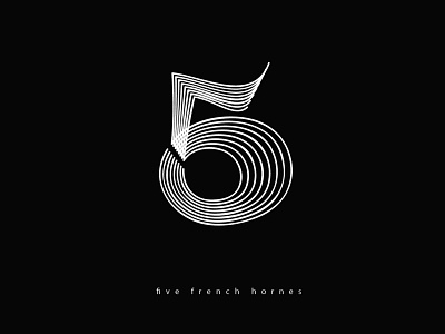 Number 5 abstract abstraction brand design elegant graphicdesign logo logotype minimalism modern music number typography