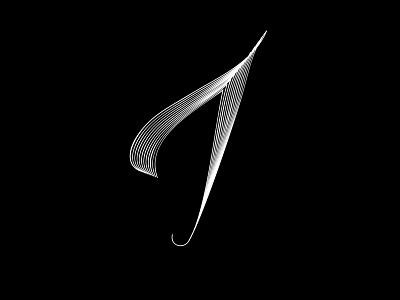 Letter I abstraction brand elegant graphicdesign logo minimalism modern music typography