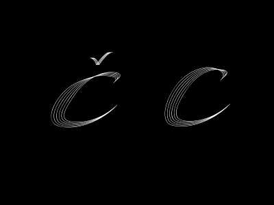 Letter C and lithuanian Č