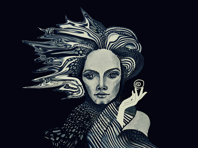 Fragment of artwork Enigma by Aurėja Jucevičiūtė on Dribbble