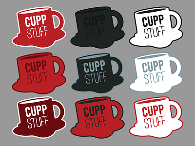 Cuppstuff Logo Lineup branding design illustration illustrator logo vector