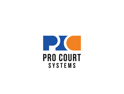 Pro Court Systems abstract athletic logo branding design flat flooring icon logo logo design logo designer minimal sport sports logo vector