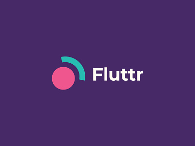 Fluttr - Social Media Video Platform abstract flat genz logo logo design logo designer minimal social media tech technology vector video platform