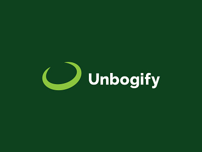 Unbogify - Golf App abstract app flat golf golf app golfer golfing logo logo design logo designer minimal minimalist minimalist logo technology