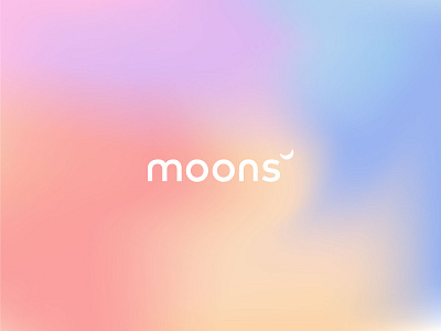 Moons logo aligners branding dental gradient logo
