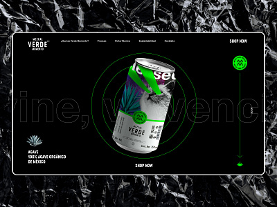 Verde momento - Web proposal agave ecommerce shop green mezcal ui ui design ux uxdesign