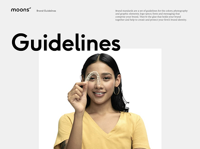 Moons guidelines - Prop 1 aligners braces branding dental editorial design guidelines