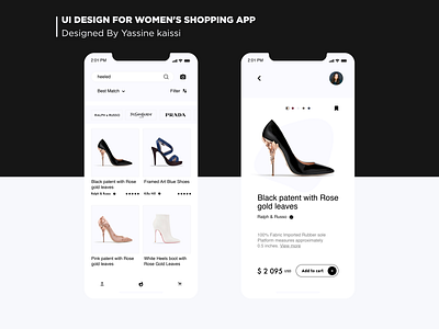 UI Design for Women's Shopping app