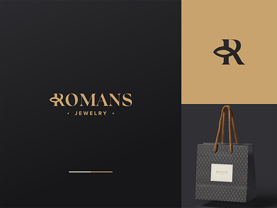 Romans Jewelry Logo Design adobe branding clean clever design graphic graphic design icon inspiraldesign jewelry jewelry logo logo logoaday typography vector