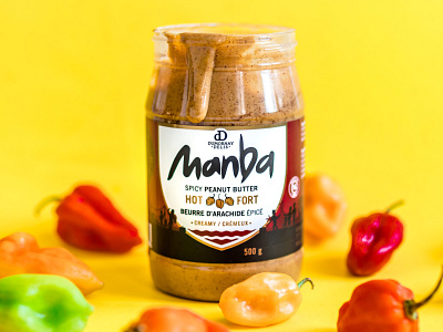 Manba Packaging Design brand design food branding package design packaging peanut butter