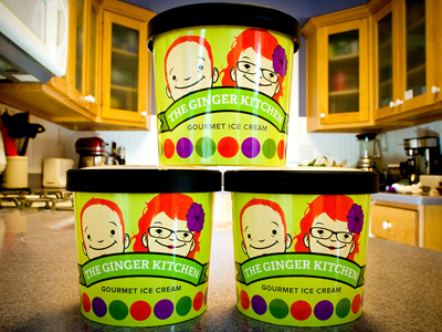 Ginger Kitchen Ice Cream Containers