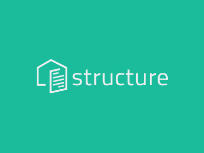 Structure Logo app branding building clean flat green icon logo logo design logo designer simple structure