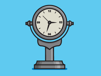 The Time is 3:33 v2 clean clock flat icon icon designer illustration illustrator logo logo designer minimal vector