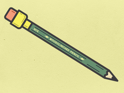 Pencil Vector #1 flat graphic graphic design illustration pencil retro vector vintage