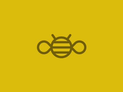Bee Logo bee design graphic design icon illustration logo minimal