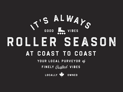 It's Always Roller Season Shirt Design branding canada clean design graphic design hockey illustration logo logo design minimal retro typography vintage