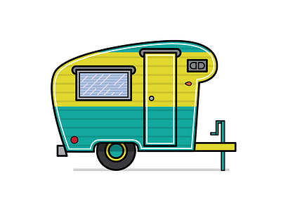 Camper Preview #3 camper design graphic design graphics illustration old school rv vector vintage