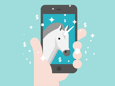 Tech Term Tuesday: Unicorn app design flat graphic design hand icon illustration iphone magic technology unicorn