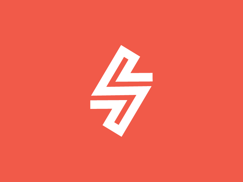 S77 Alternate Brand Icon corporate orange lines 77 7 graphic design branding brand icon logo s
