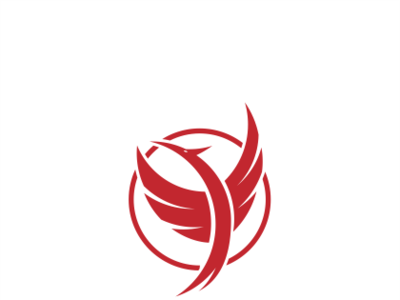 Phoenix branding design drawing flat icon logo vector